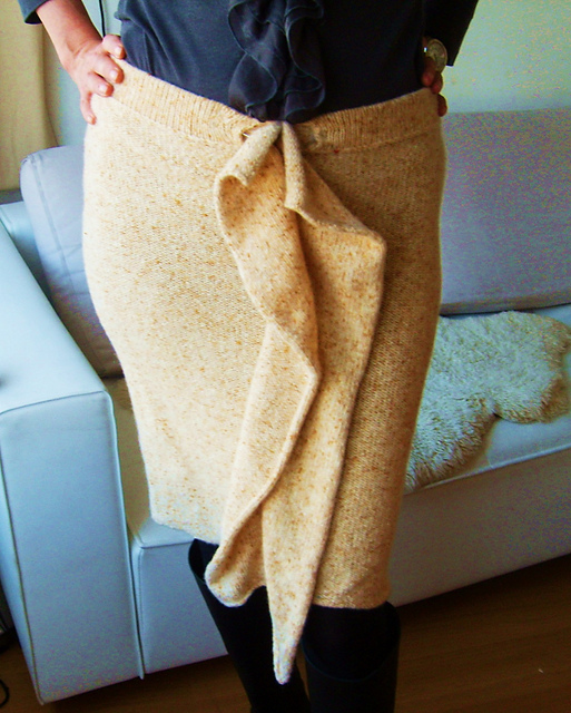 vertical ruffle skirt