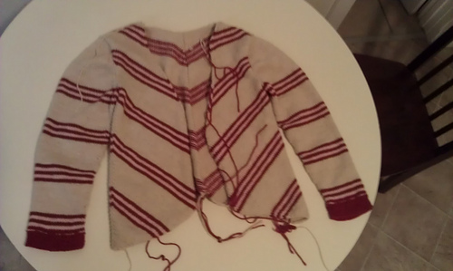 delancey cardigan knitting pattern work in progress