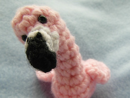Roy the Flamingo crochet flamingo