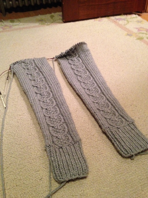 The sleeves up until where they would attach to the body.  