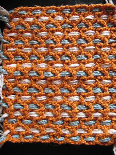 textured afghan pattern