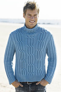 Ravelry: Mens Cabled Turtleneck pattern by Wallace Shaw