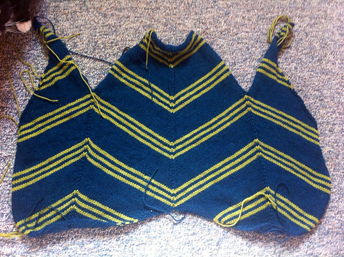 delancey knitting pattern work in progress picture
