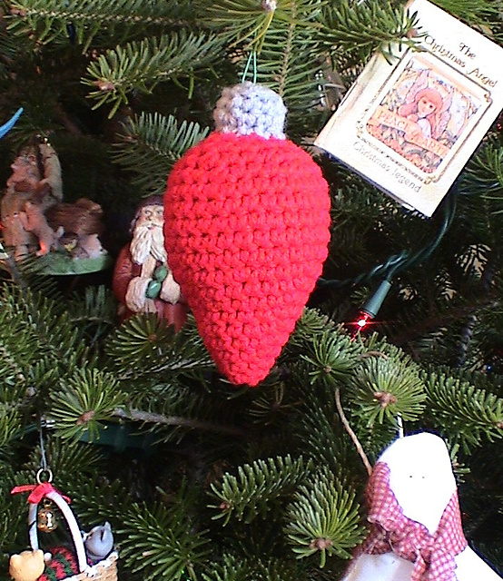 Christmas Light Bulb Ornament by Jocelyn Sass