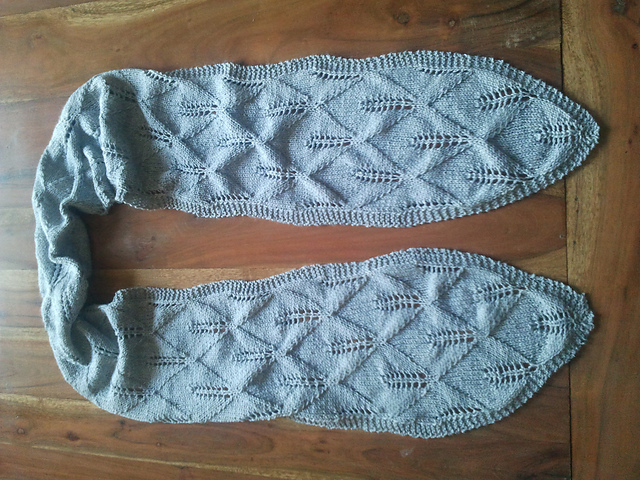 écharpe feuillage