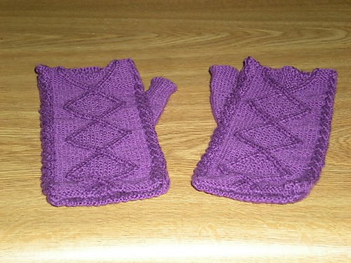 Roses Fingerless Mitts
