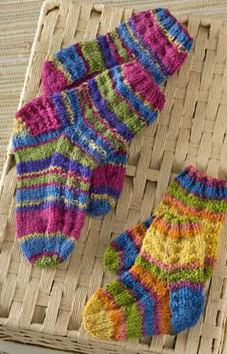 Ravelry: Colorful Knit Kids Socks pattern by Edie Eckman