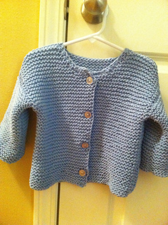 Ravelry: Garter Stitch Baby Cardigan pattern by Colleen Kadleck