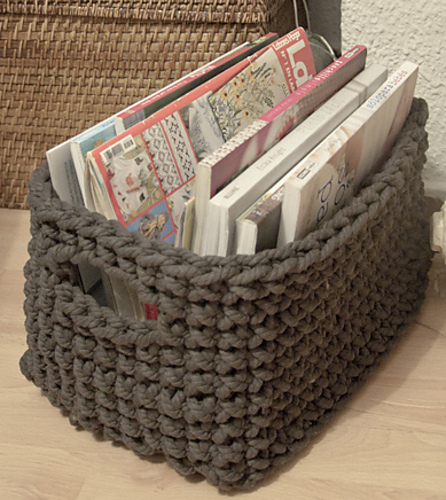 Crocheted basket Crocheted basket