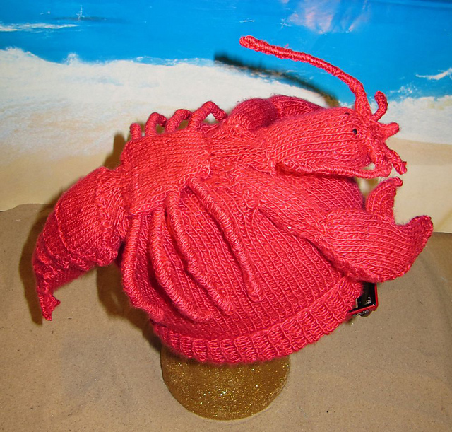 Ravelry Monday DeeVine, Jaiozi (Dumplings), Lobster Beanie Hat