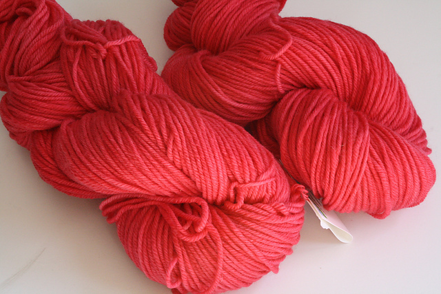Shadyside Farm Studio "Watermelon" on Krayon Box Worsted Superwash - 2 skeins Shadyside Farm Studio "Watermelon" on Krayon Box Worsted Superwash - 2 skeins