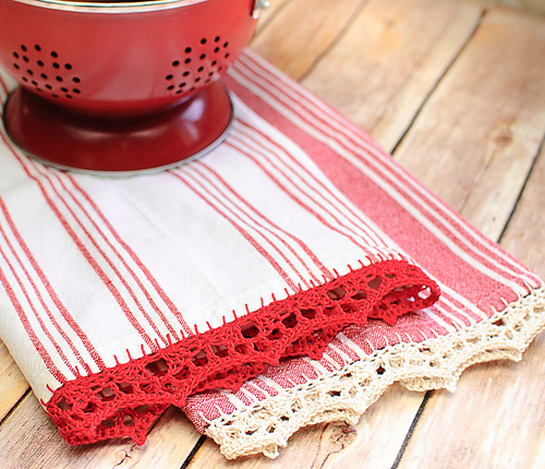 http://www.ravelry.com/patterns/library/crochet-edged-tea-towel