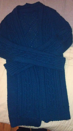 aidez knitting pattern cabled cardigan knit