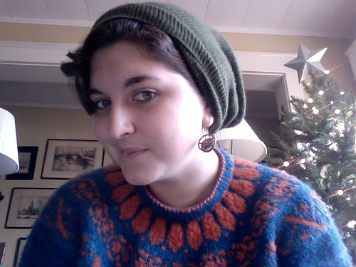 Garter Cowl in Malabrigo Lace