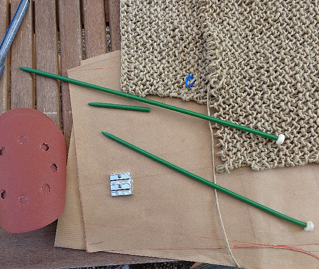 hab den pfosten repariert! - Stricknetz - Forum