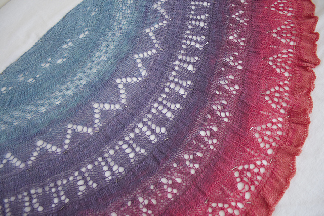 Crazy Citron shawl